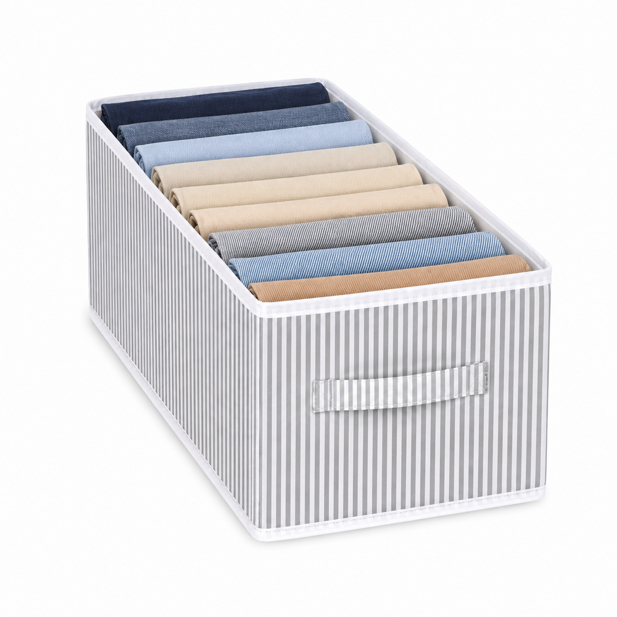 Helens Gray Striped Pants Organizer