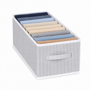Helens Gray Striped Pants Organizer