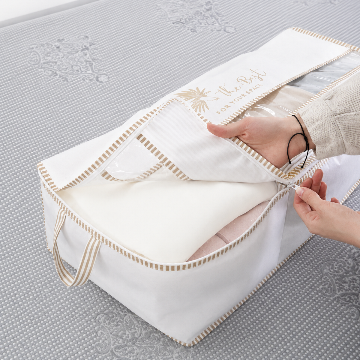 ALAS Clear-Window Under-Bed Storage Bag