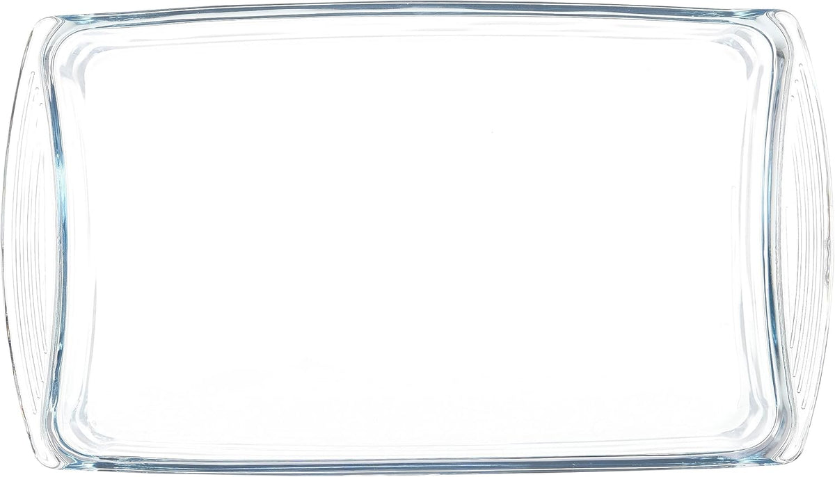 Pasabahce Rectangular Borcam Tray with Red Lid 1320 cc