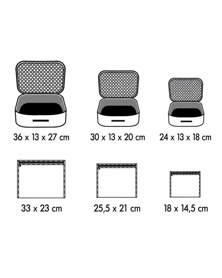 ALAS 6 Piece Luggage Organizer