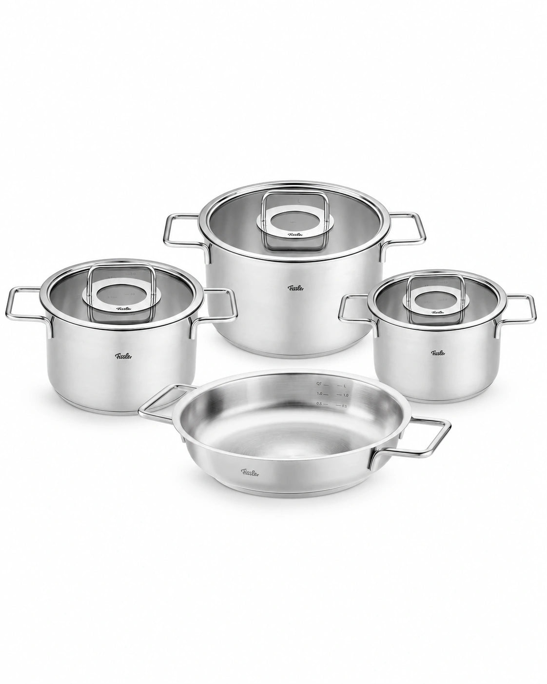 Fissler Pure Collection Stainless Steel Cookware 7 Piece Set