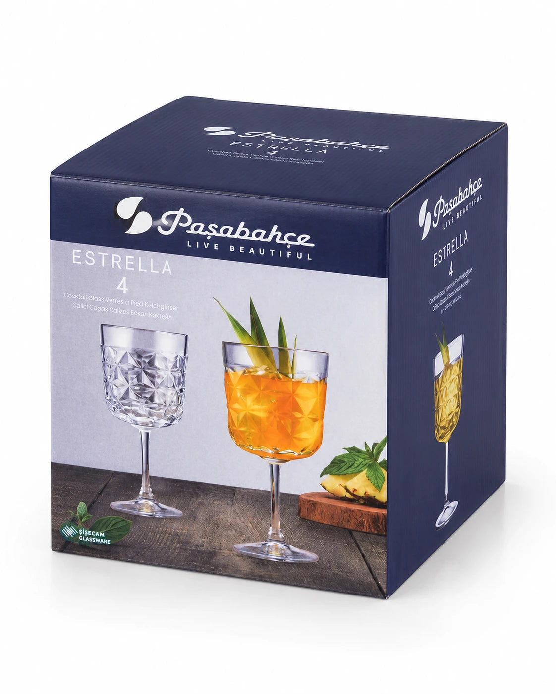 Paşabahçe Estrella 490 ml Cocktail Glass Set of 4