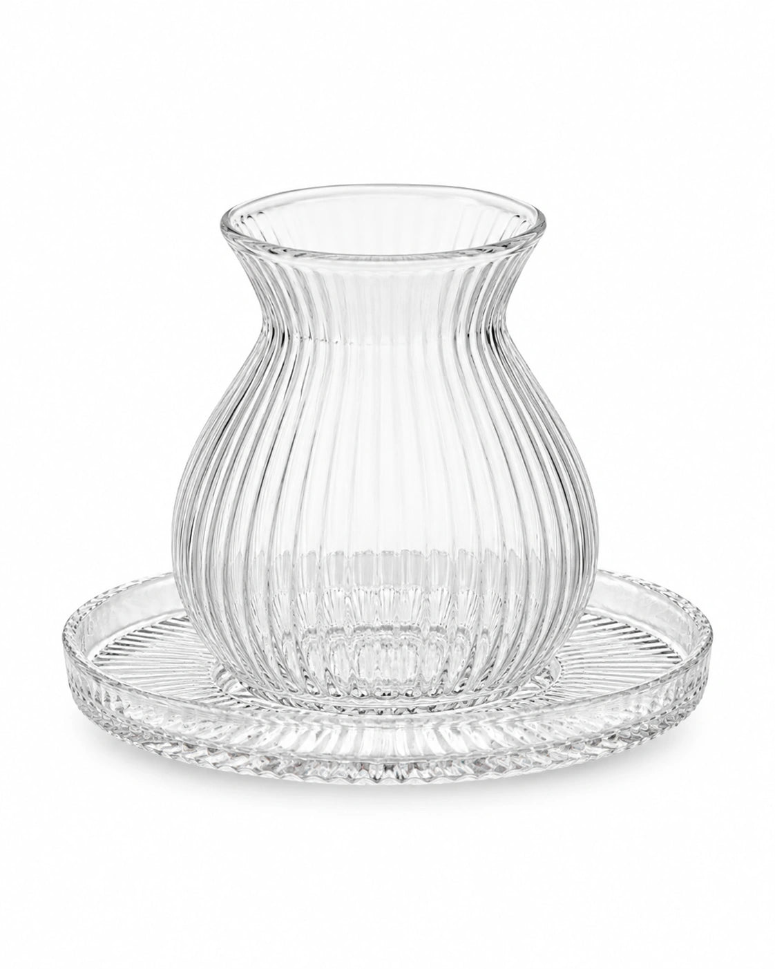 Perotti Emirgan 12-Piece Glass Turkish Tea Set for 6 – 200 ml