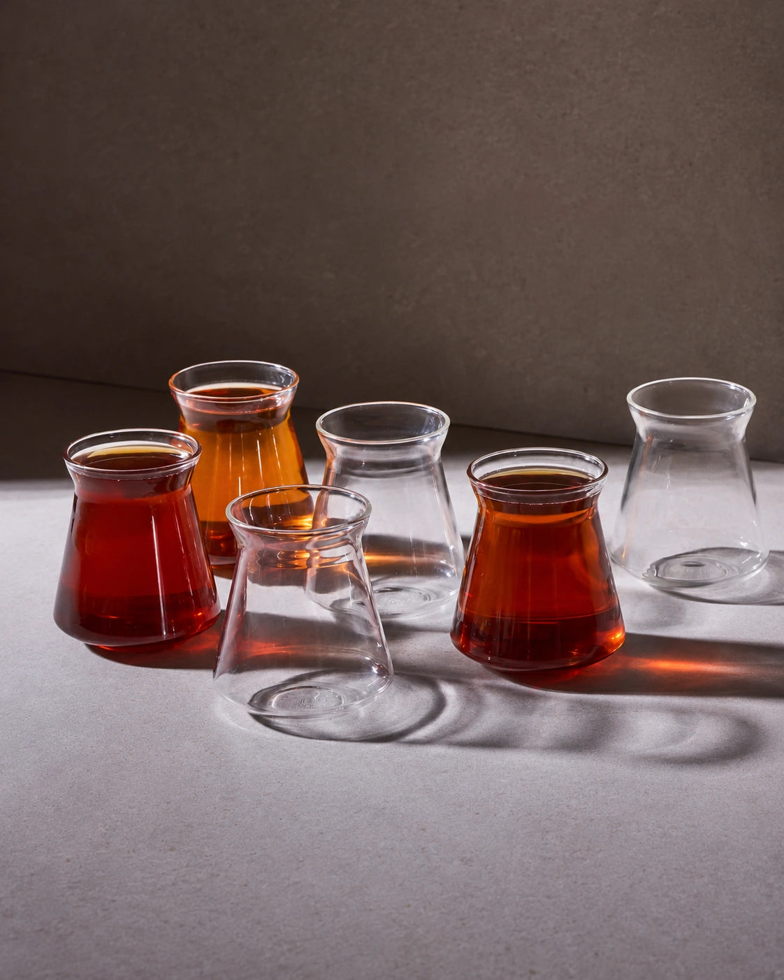 Perotti Giza Borosilicate Glass Turkish Tea Glass Set of 6