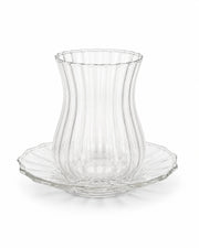 Perotti Harmancık 12-Piece Borosilicate Glass Tea Set for 6 – 170 ml