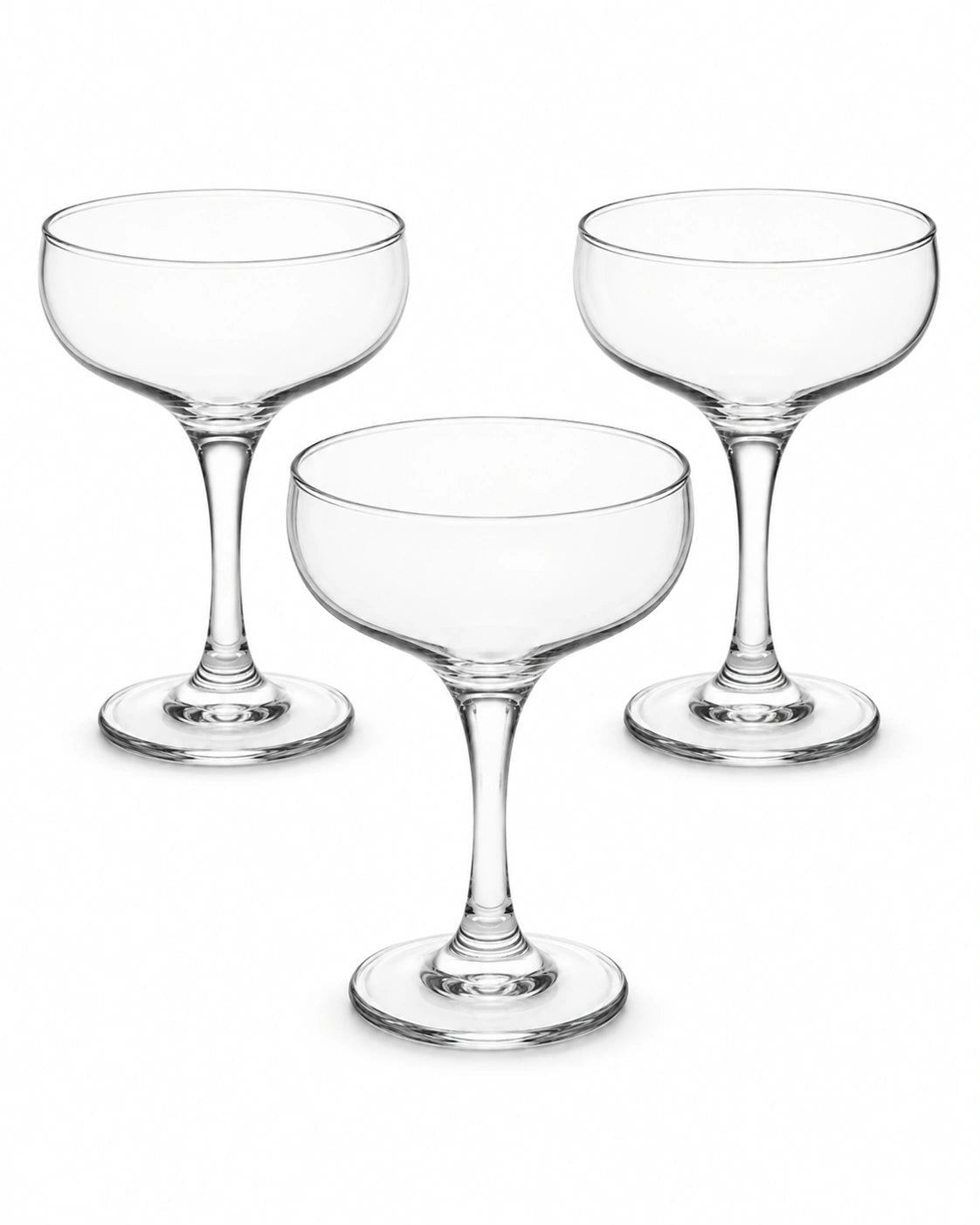 LAV Misket Footed Cocktail & Dessert Glasses Set of 3 – 235 ml