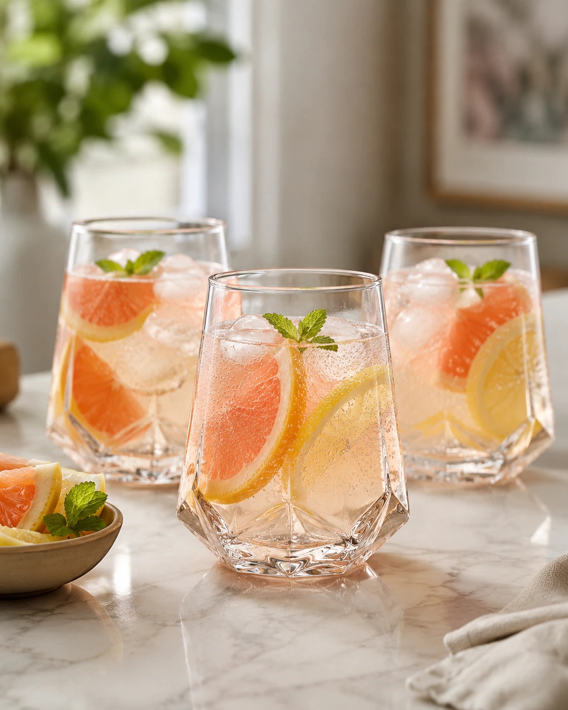 LAV Valeria Tumbler Glasses – 400 ml, Set of 3