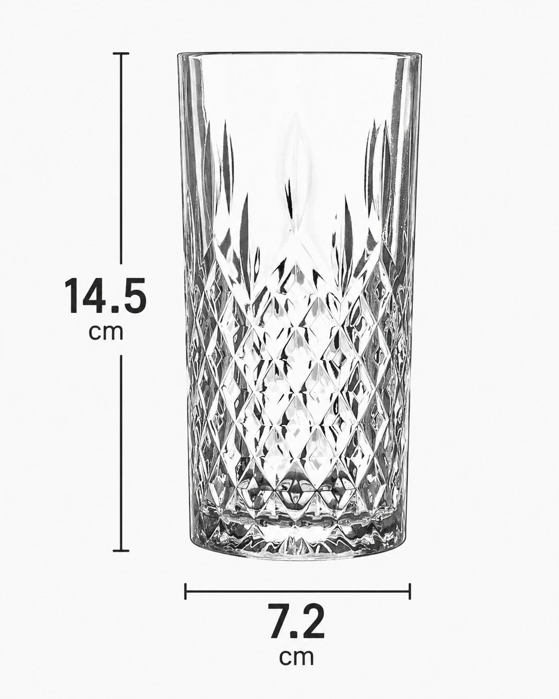 LAV Odin Highball Glasses – 356 ml, Set of 3