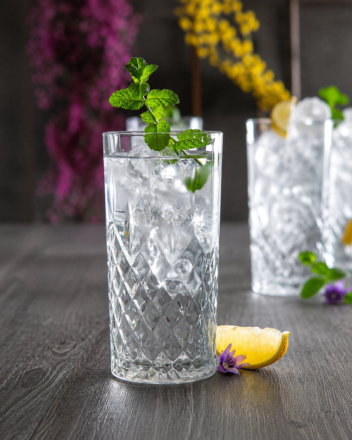 LAV Odin Highball Glasses – 356 ml, Set of 3
