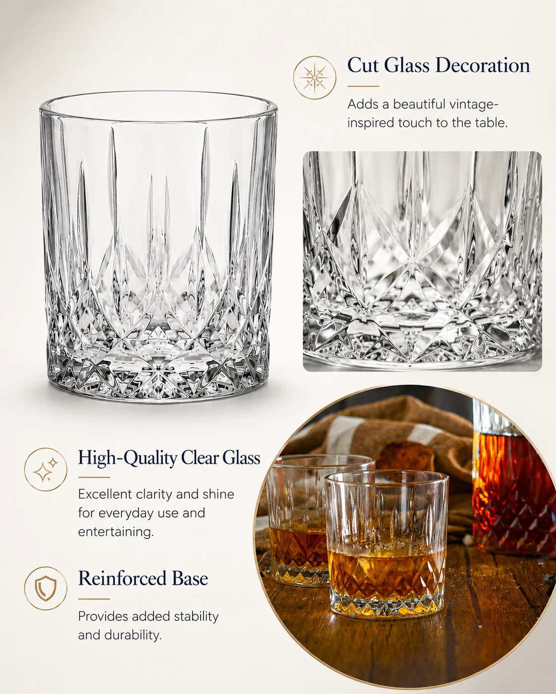 LAV Odin 330ml Tumbler Glasses – Set of 3
