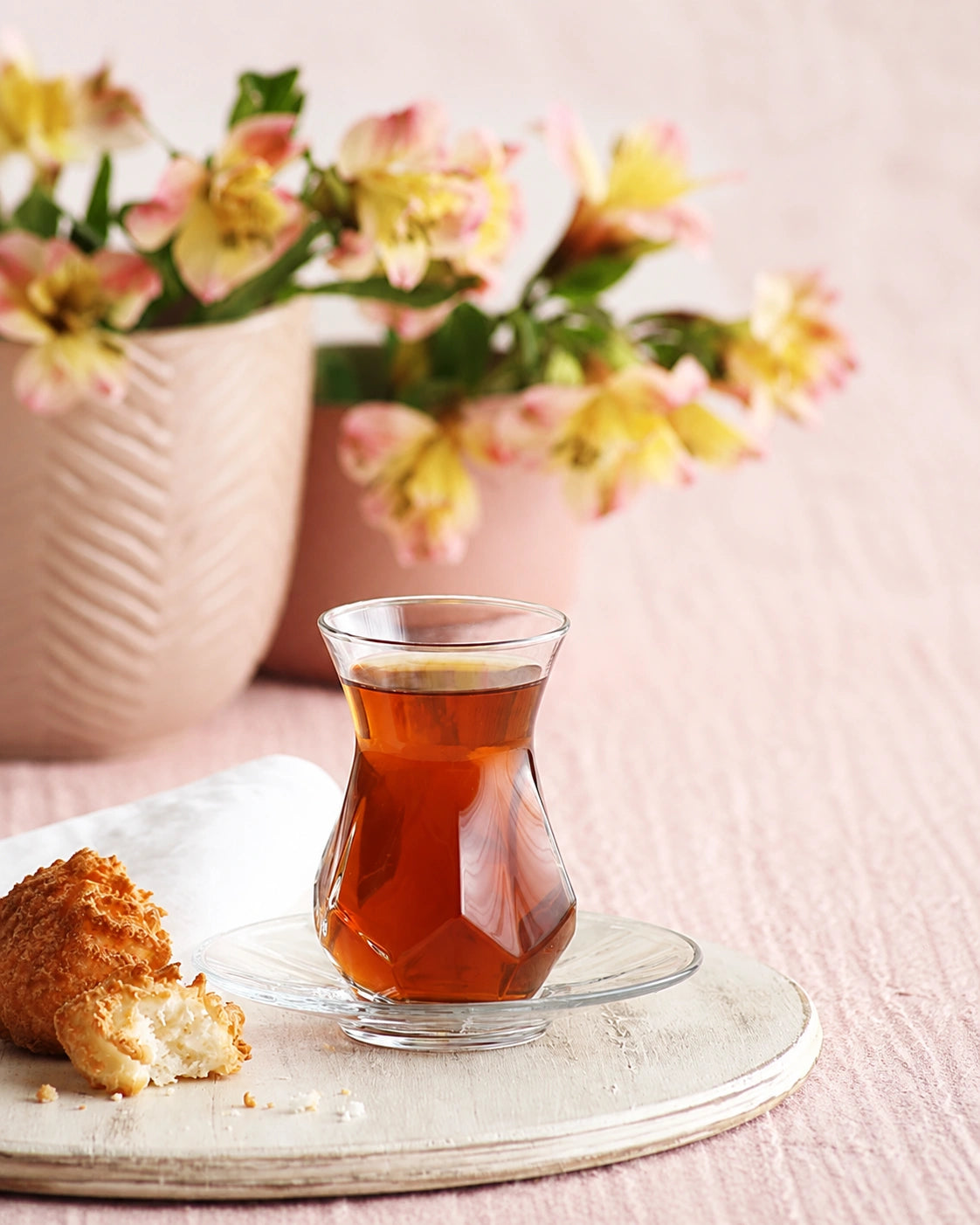 LAV Alya 12-Piece Turkish Tea Glass Set – 165 ml, Set of 6