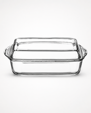 Pasabahce Rectangular Borcam with Glass Lid 2750 cc