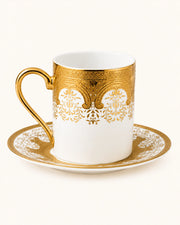 ACAR Adora, Alena & Vienna Porcelain Coffee Cup and Saucer Set for 6 (90 ml)