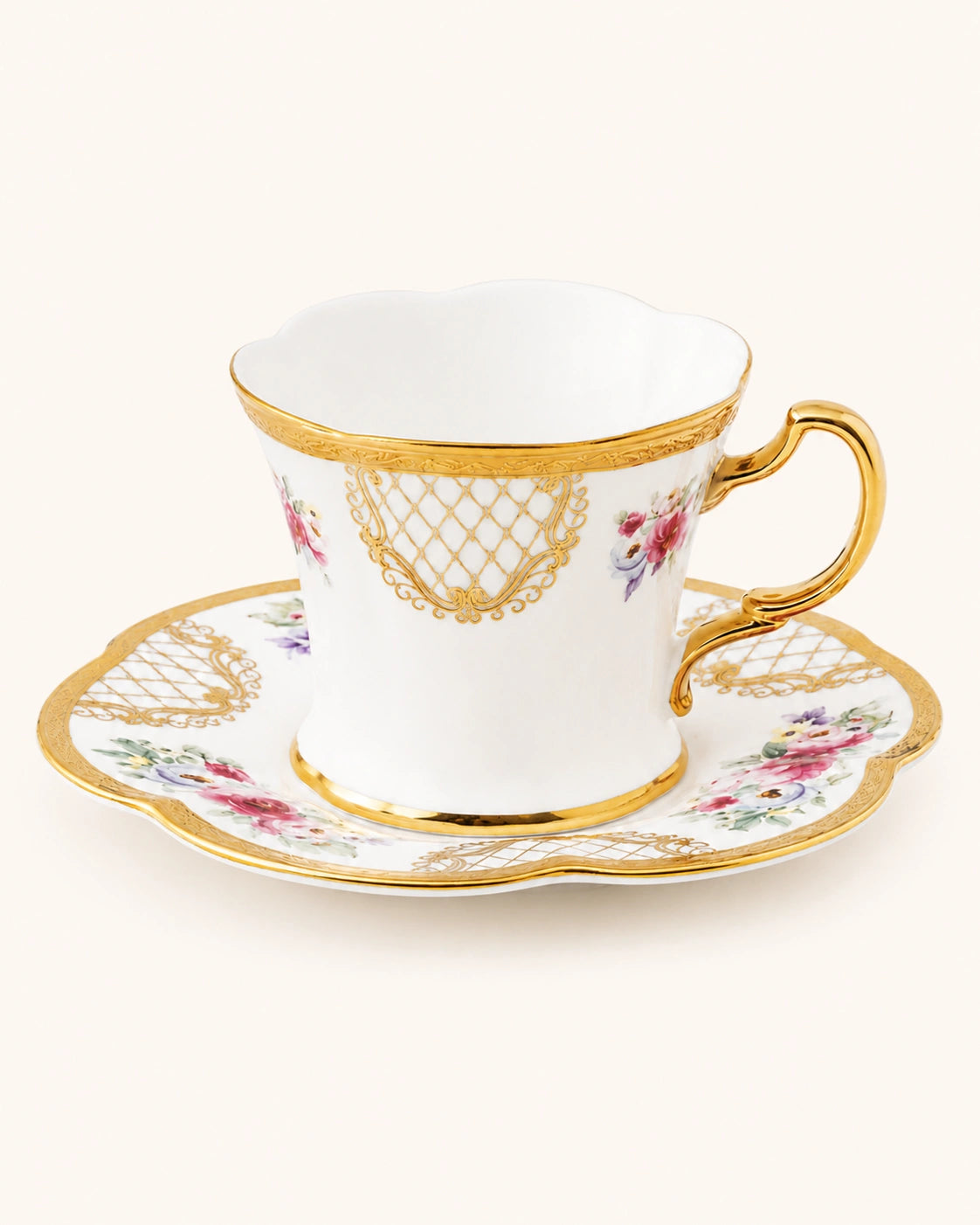 ACAR Tenebris 6 Person Coffee Cup and Saucer Set