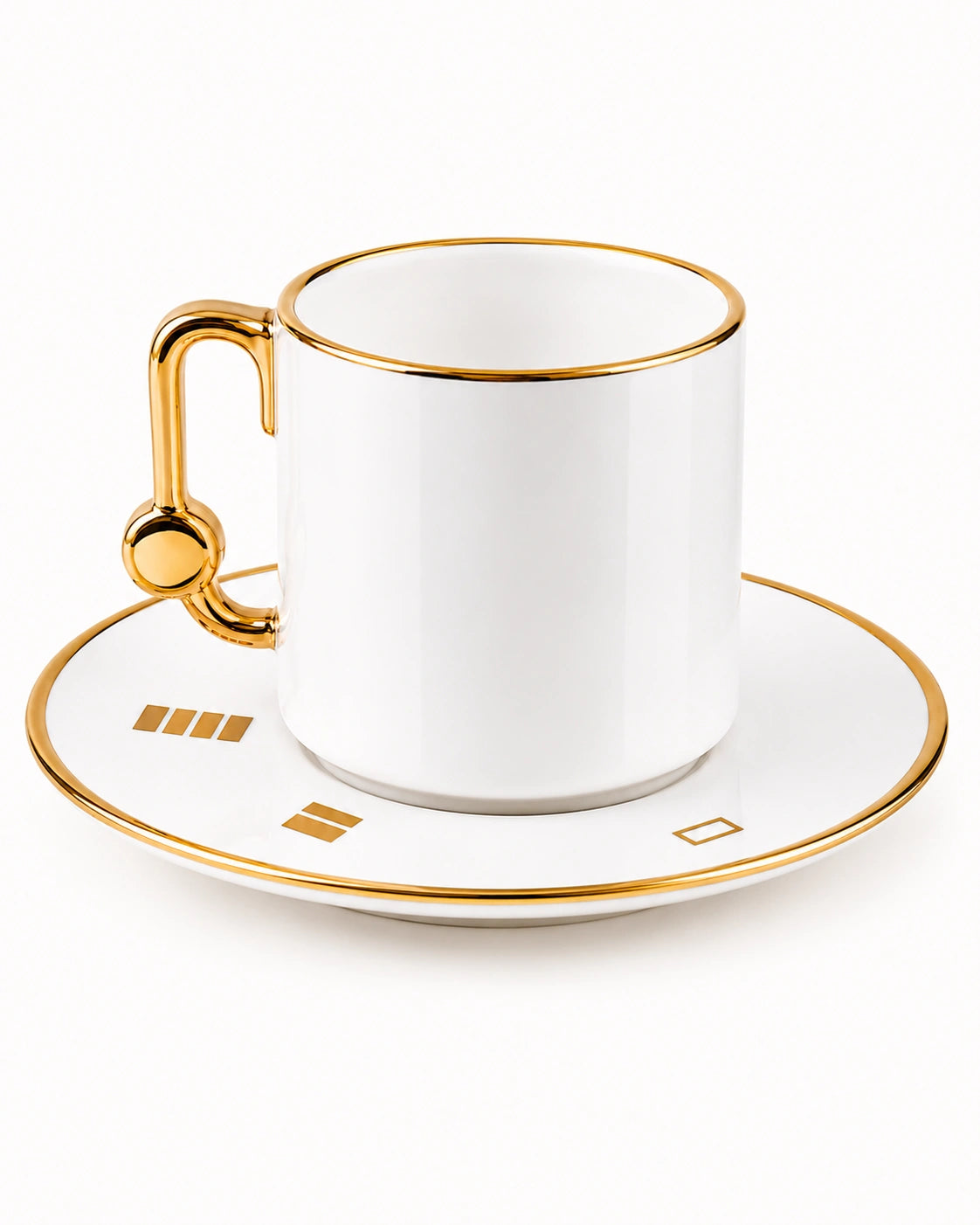 ACAR Metta 6-Person Porcelain Coffee Cup and Saucer Set