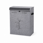 ALAS 2-Section Lights & Darks Laundry Hamper