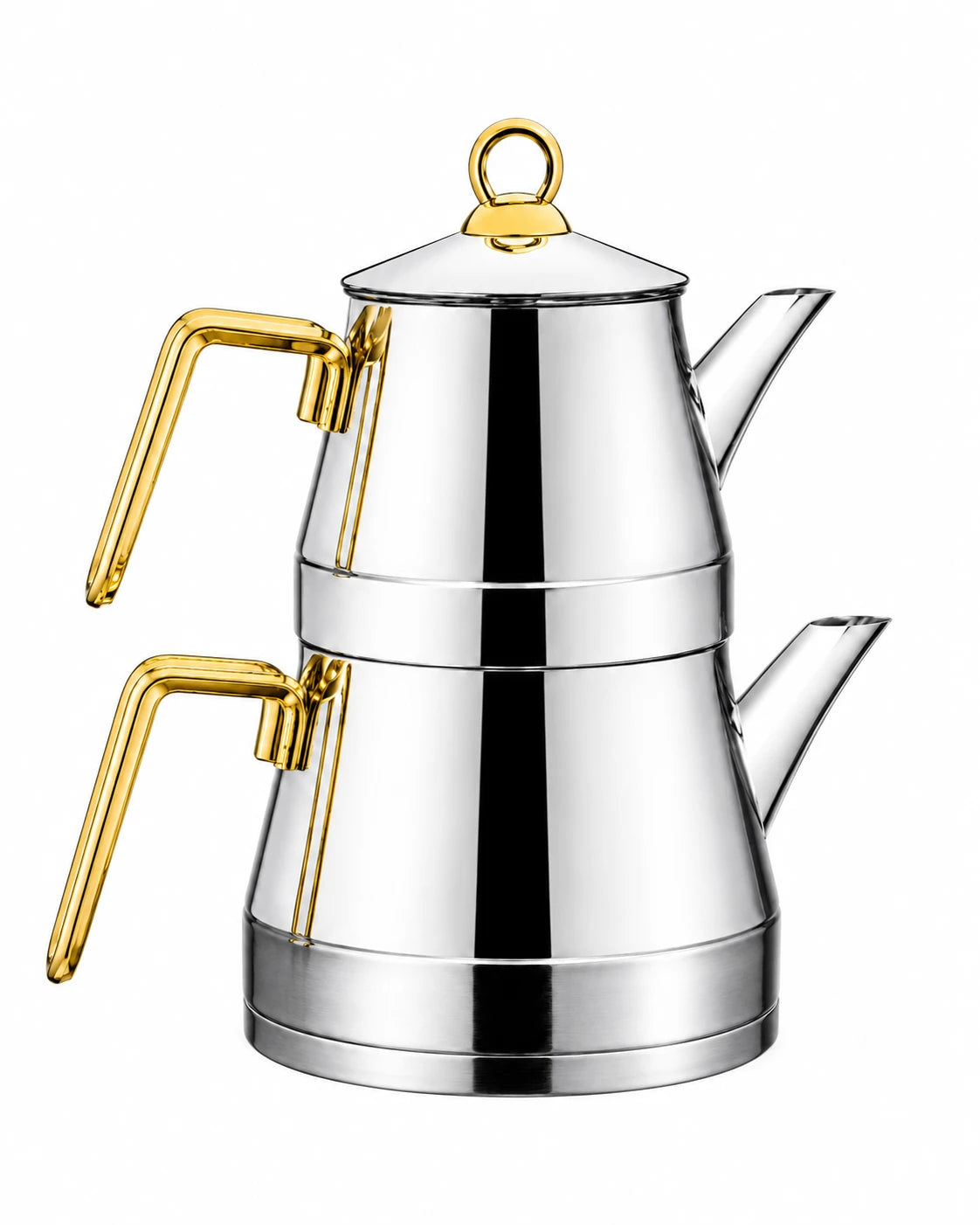 Ozlife MERCAN Family Size Teapot Set – Plain Gold
