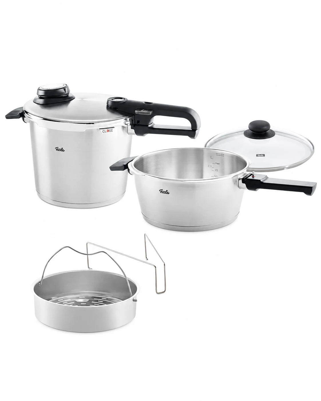 Fissler Vitavit Premium Pressure Cooker Set – 3.5 L & 5.9 L