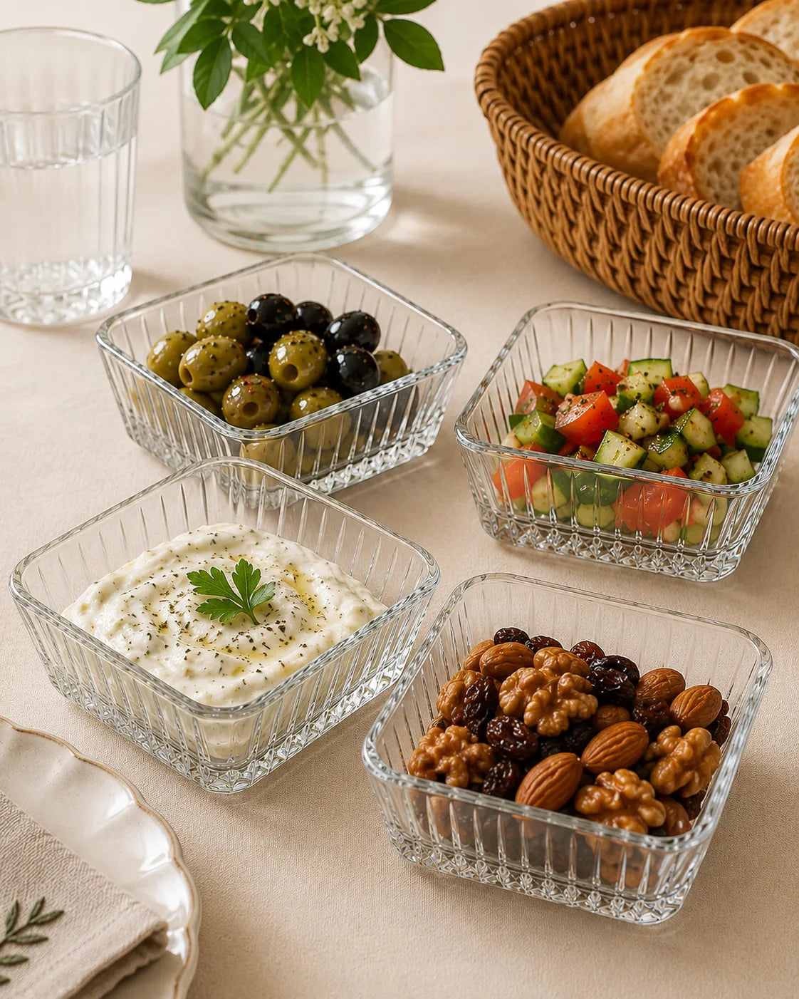Paşabahçe Frezya Glass Snack Bowl 160 ml – Set of 4