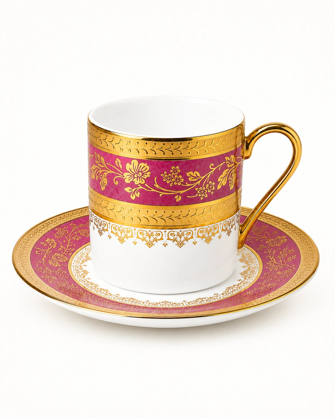 ACAR Olivette 6 Person Coffee Cup and Saucer Set