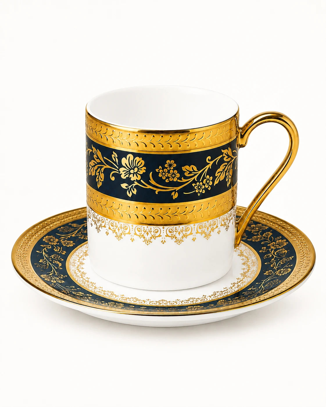 ACAR Olivette 6 Person Coffee Cup and Saucer Set
