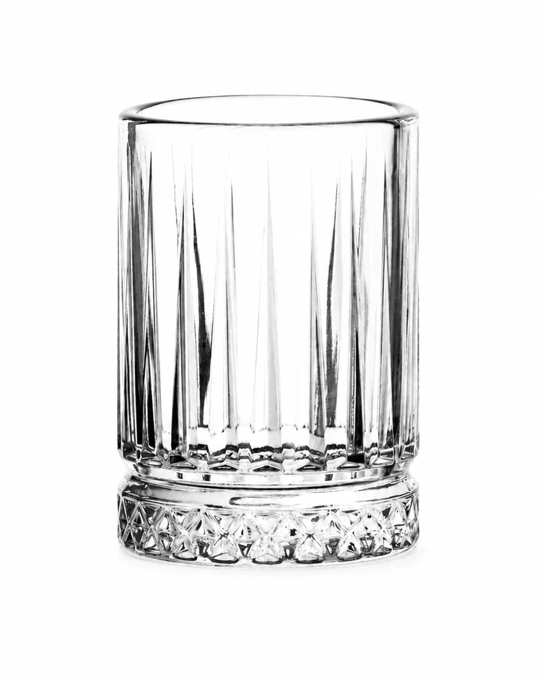 Paşabahçe Elysia Coffee Side Water Glass Set – 6 Piece Crystal-Cut 60 ml Glasses