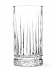 Paşabahçe Elysia Water & Beverage Glass Set – 6 Piece Crystal-Cut 280 ml Drinking Glasses