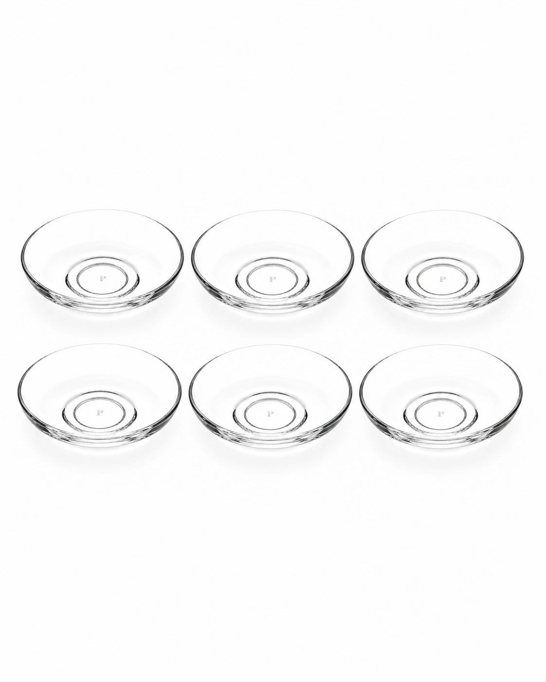 Pasabahce Tea Saucer 6-Piece Plain - Large
