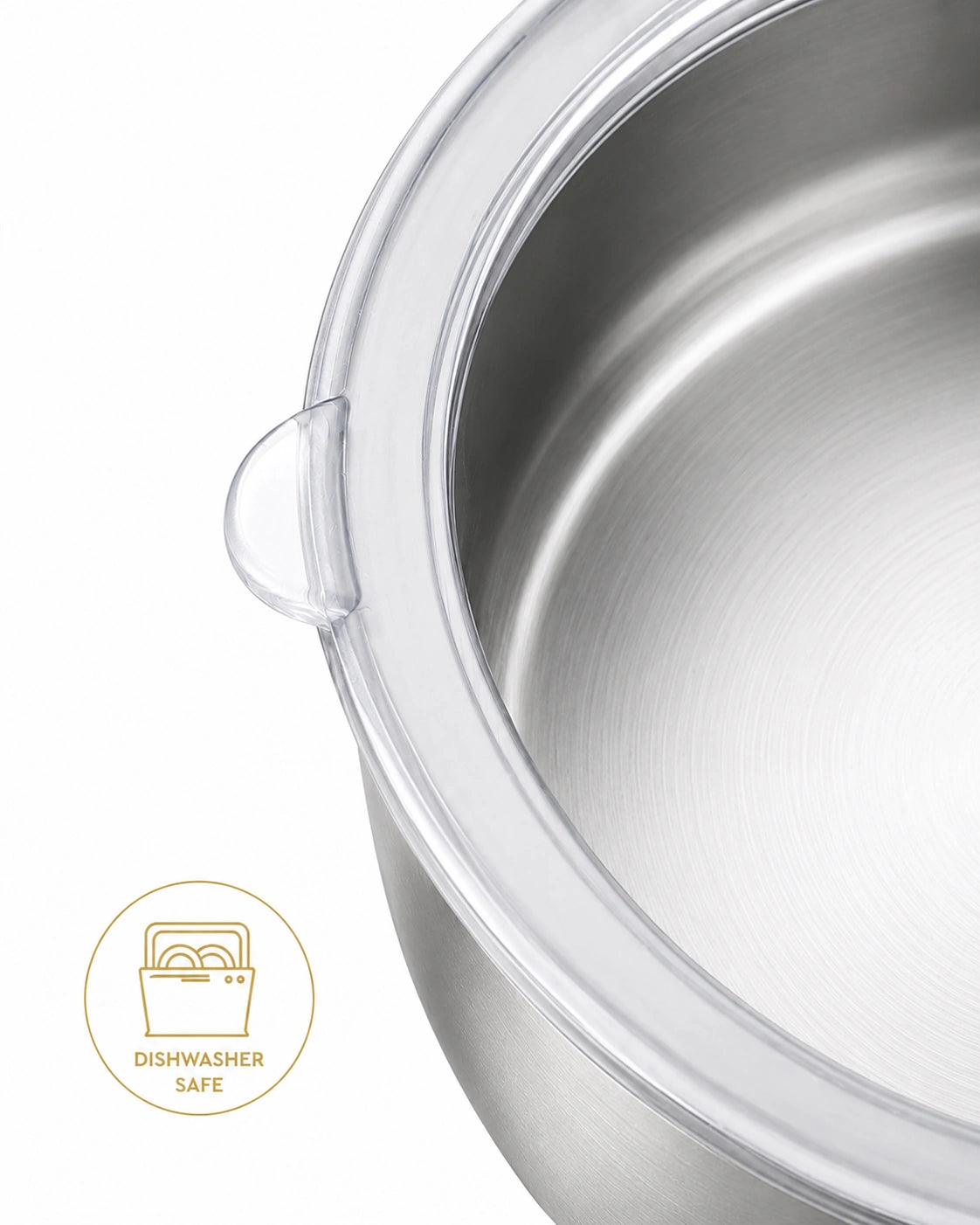 BRILLANT 6-Piece Aldip Stainless Steel Food Storage Container Set with Airtight Lids