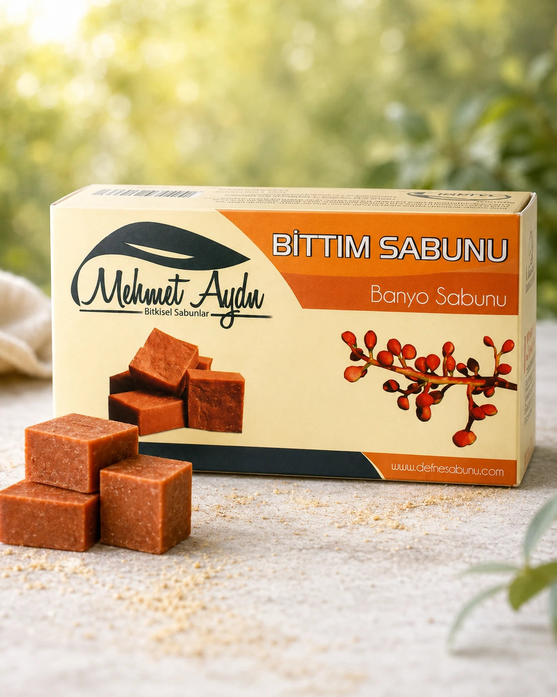 Mehmet Aydın Natural Bıttım Soap – 480 g (4 x 120 g Bars)