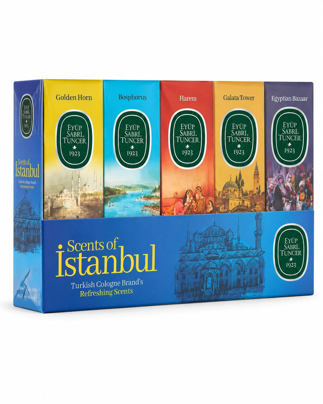 Eyüp Sabri Tuncer Scents of Istanbul Mini Cologne Gift Set – 5 × 16 mL