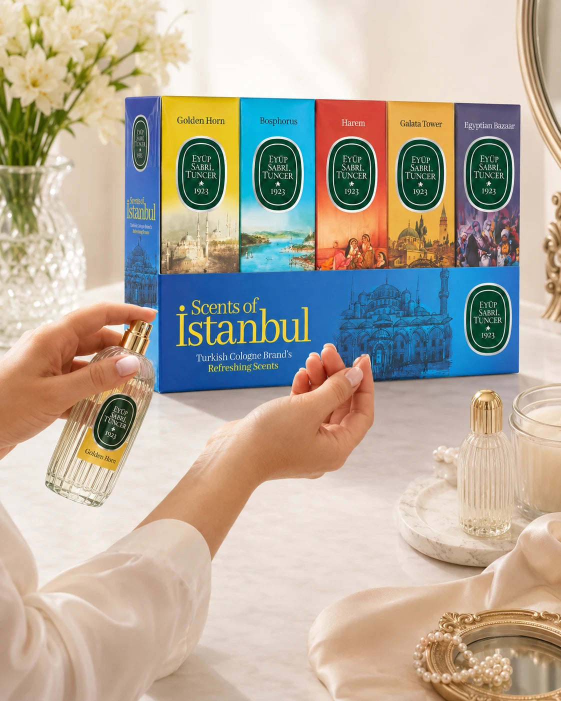 Eyüp Sabri Tuncer Scents of Istanbul Mini Cologne Gift Set – 5 × 16 mL