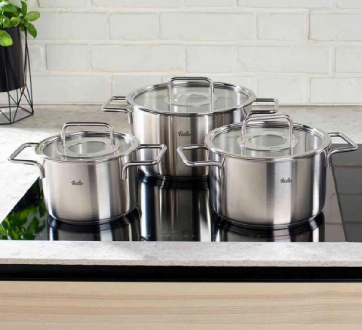 Fissler Pure Collection Stainless Steel Cookware 7 Piece Set