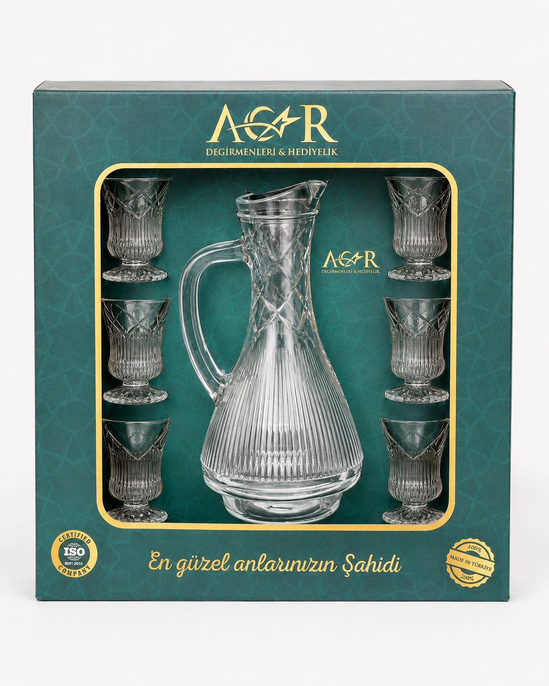 ACAR Zemzem Glass Serving Set – Model 1