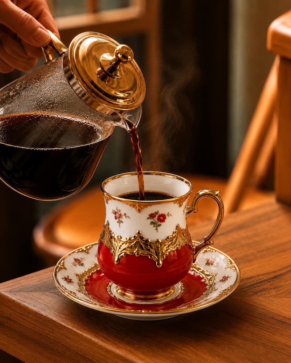 KOSOVA Nescafé 6-Person Porcelain Coffee Cup & Saucer Set (200 ml)