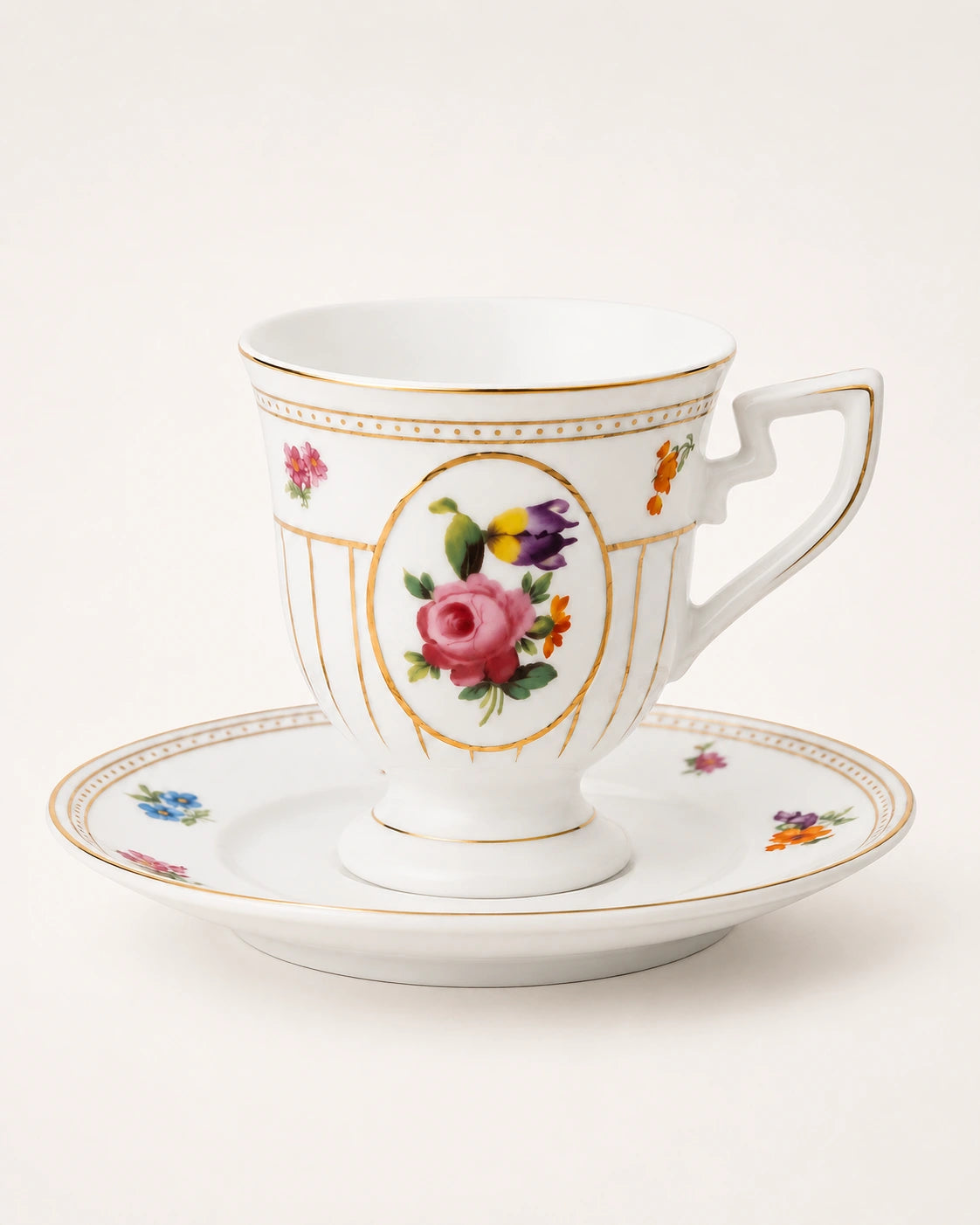 ACAR Shirley 6 Person Coffee Cup and Saucer Set