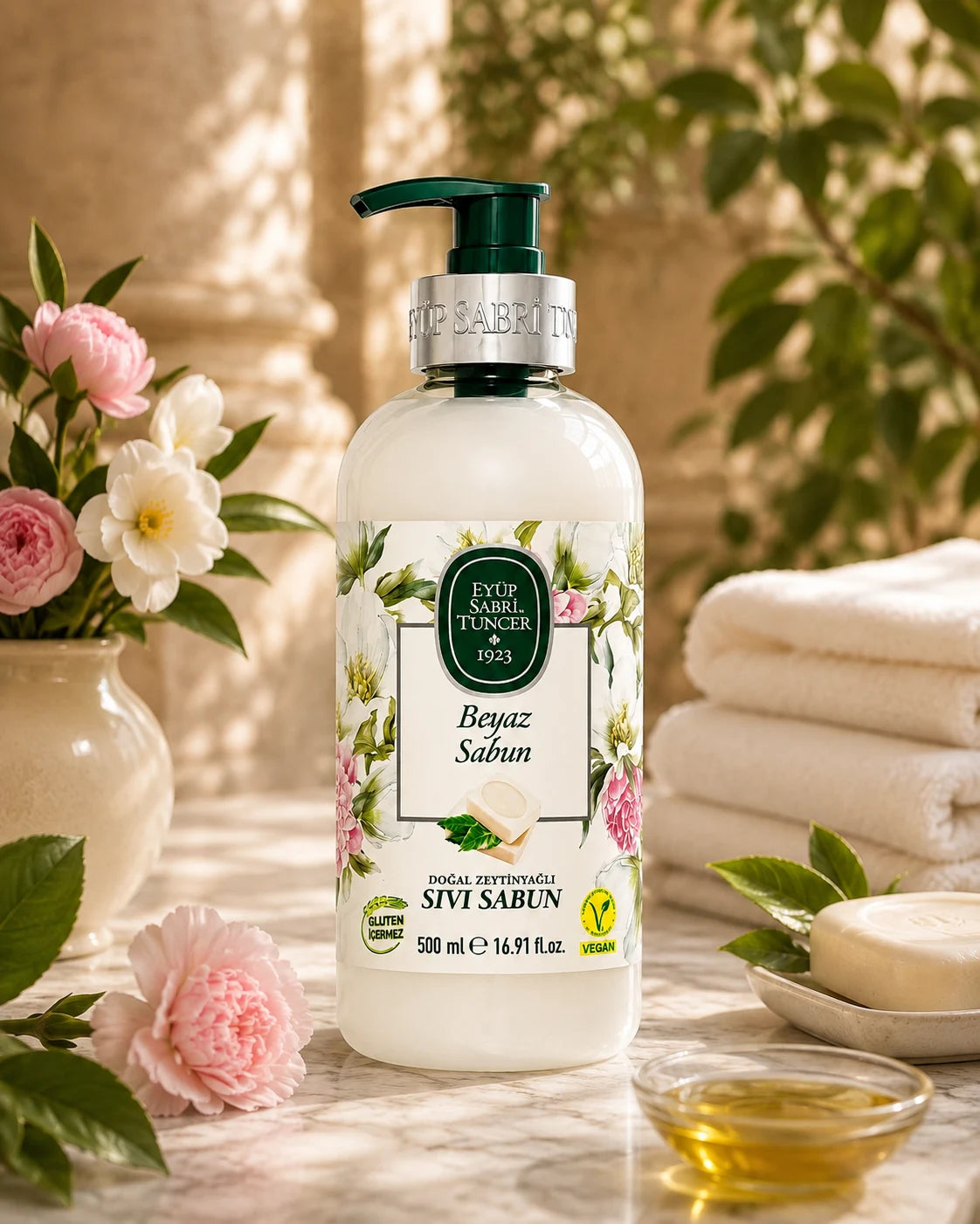 Eyüp Sabri Tuncer White Soap Natural Olive Oil Liquid Soap – 500ml