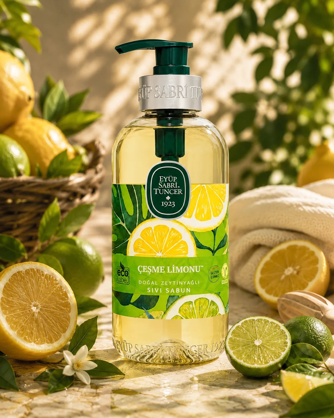 Eyüp Sabri Tuncer Çeşme Lemon Natural Olive Oil Liquid Soap – 500ml
