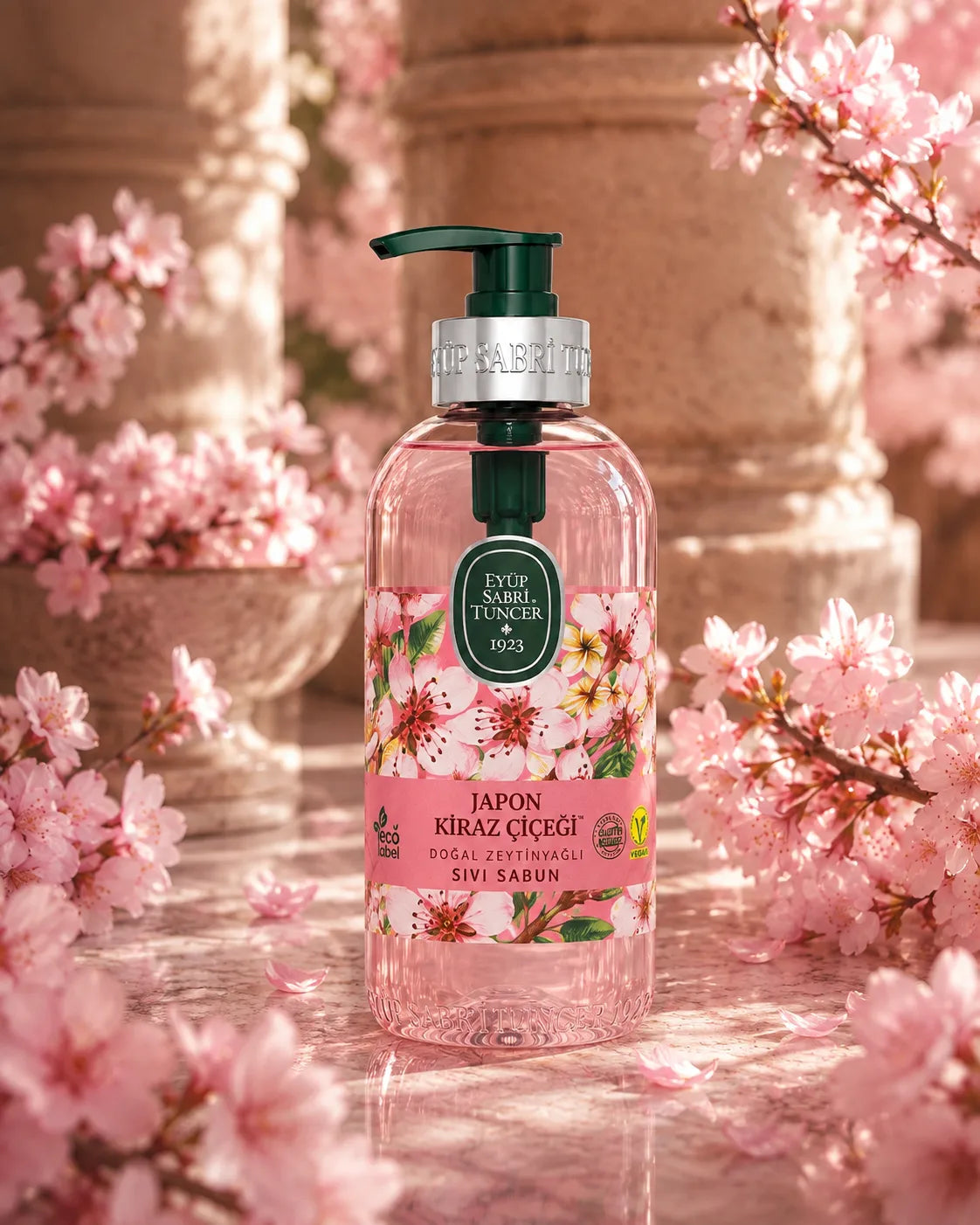 Eyüp Sabri Tuncer Japanese Cherry Blossom Natural Olive Oil Liquid Soap – 500ml