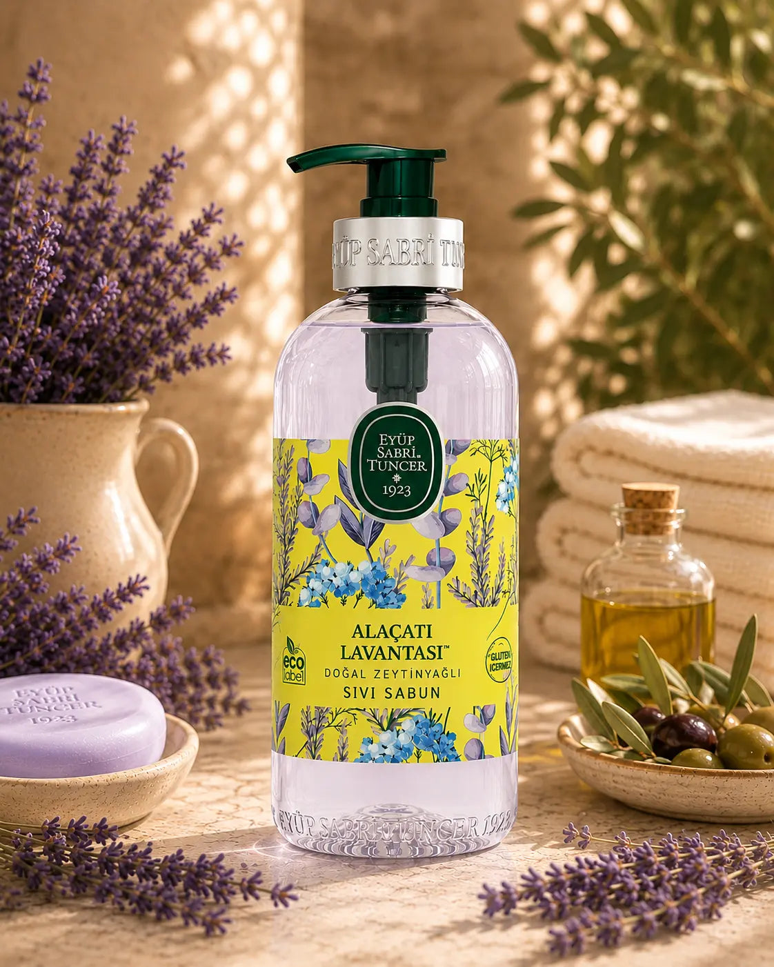 Eyüp Sabri Tuncer Alaçatı Lavender Natural Olive Oil Liquid Soap – 500ml