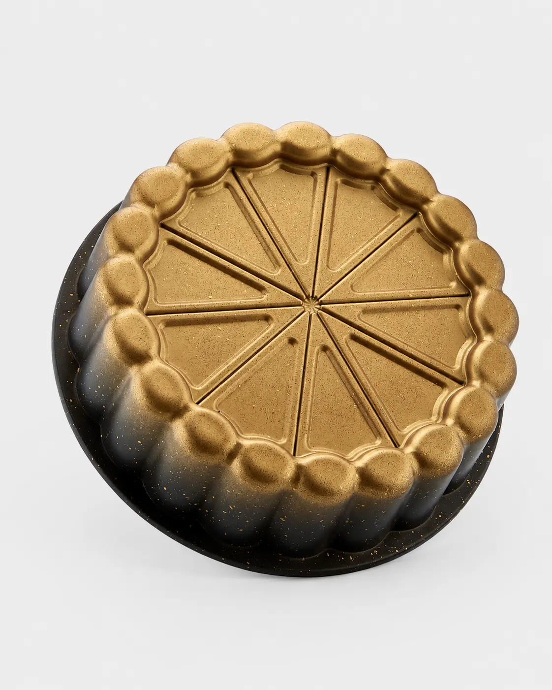Ozlife Vigo Granite Cake Pan - Gold & Red Colors