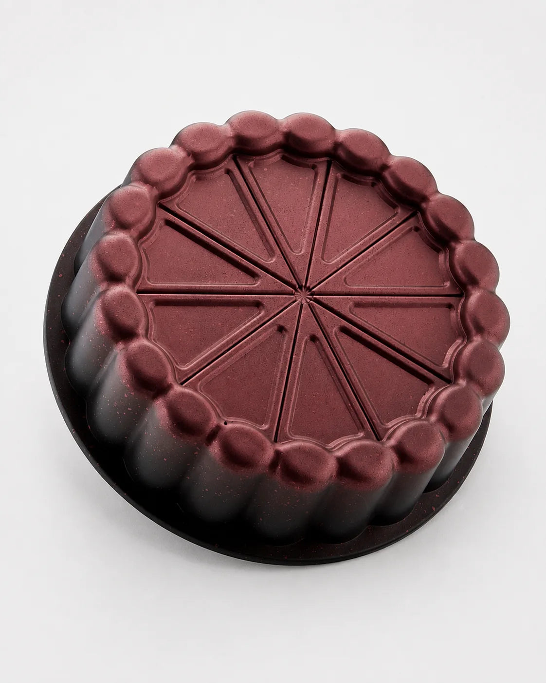 Ozlife Vigo Granite Cake Pan - Gold & Red Colors