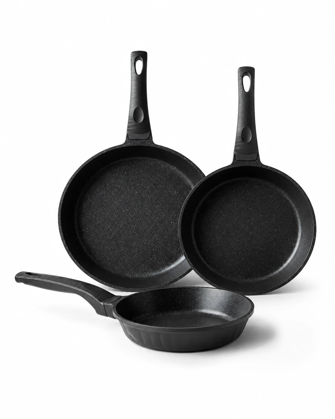Ozlife Liva 3-Piece Cast Frying Pan Set