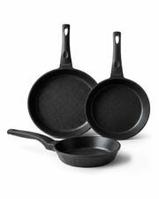 Ozlife Liva 3-Piece Cast Frying Pan Set
