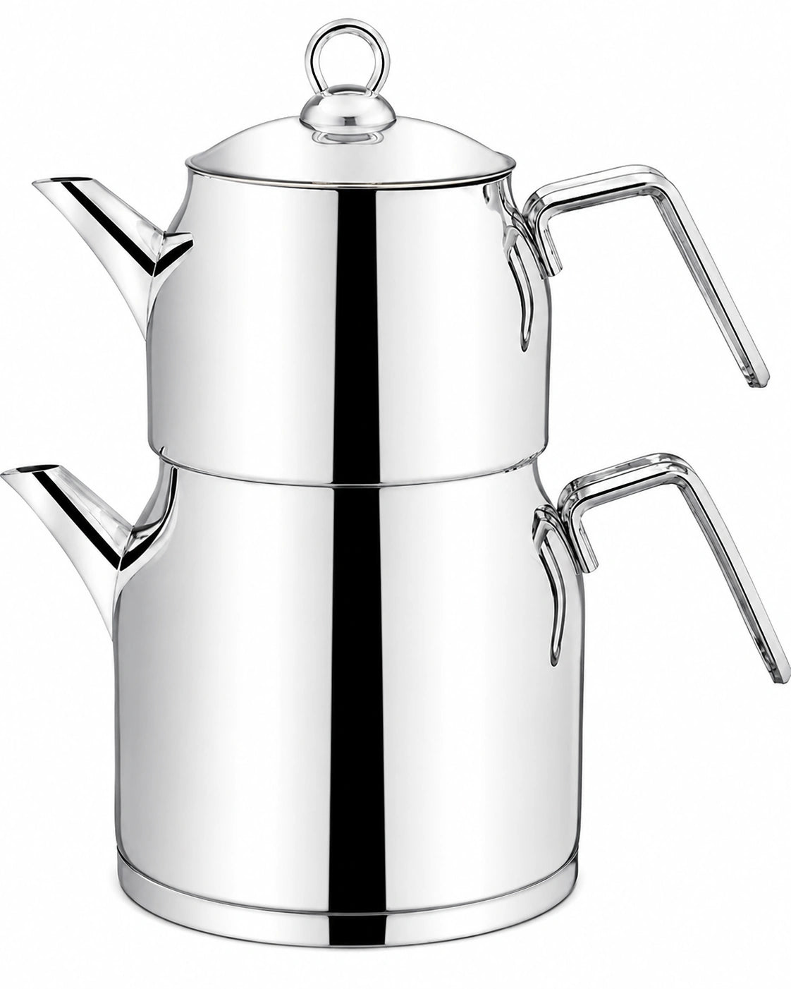 Özlife Luna XL Plain Stainless Steel Teapot Set