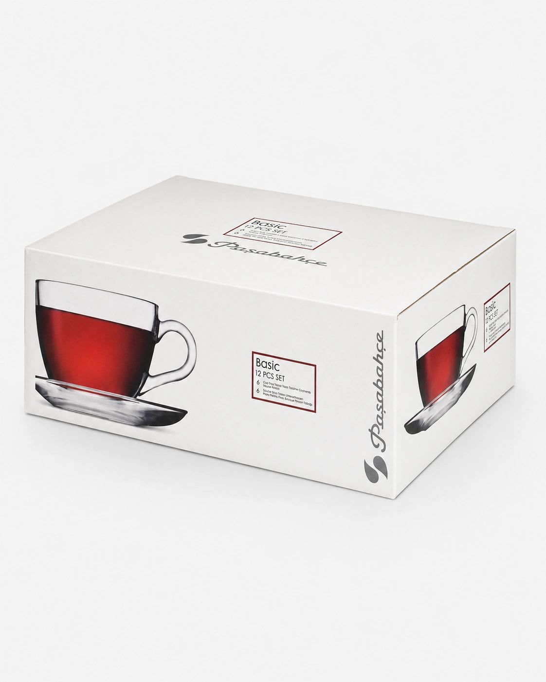 Pasabahce Basic Cup Set (6 Cups & 6 Saucers)