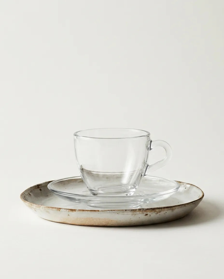 Pasabahce Basic Cup Set (6 Cups & 6 Saucers)