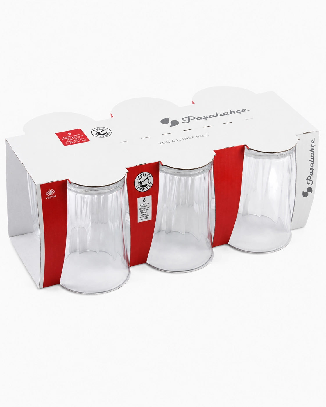 Pasabahce Palaks Water Glass 200 cc 6 Piece Set