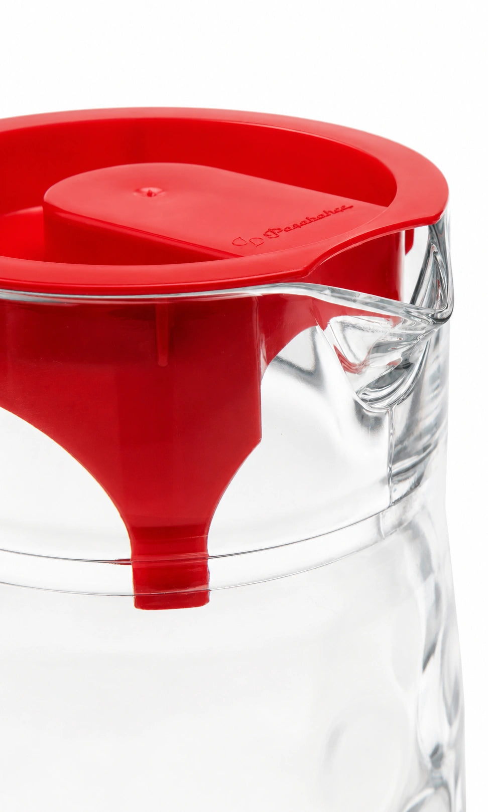 Pasabahce Space Pitcher 1650 cc| Red Plastic Lid